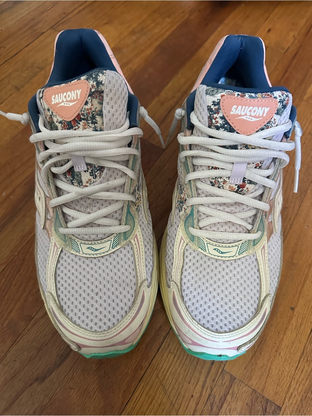Saucony men's Multicolor Floral Mesh Running Sneakers